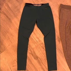 Teal/navy blue leggings